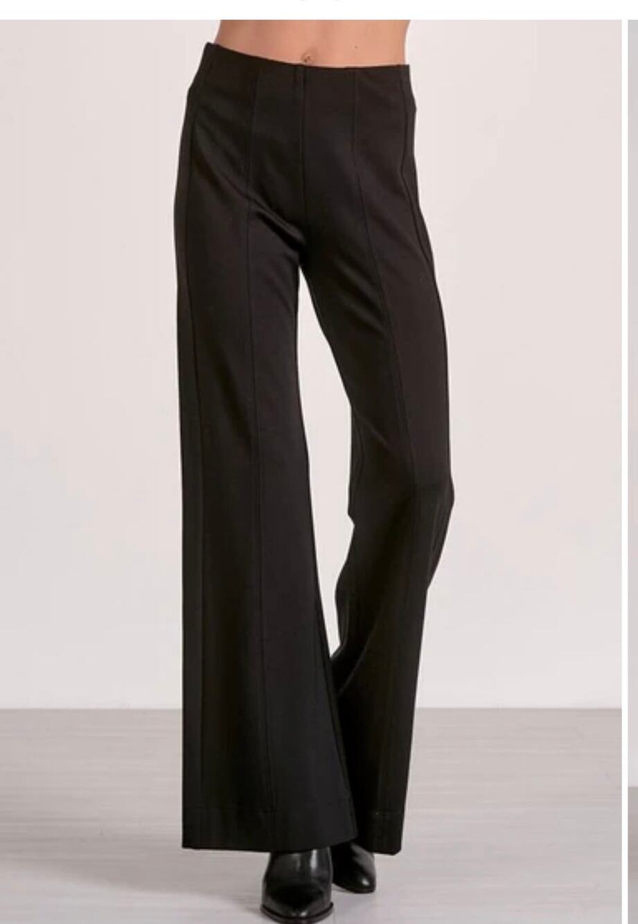 New elan scuba wide leg pants charcoal gray size Large